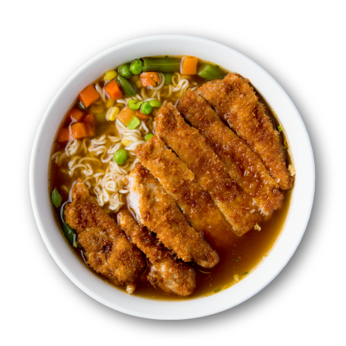 12. Pork Chop Cutlet & Instant Noodle in Soup