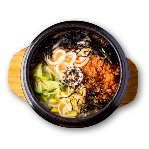 32. Korean Spicy Bolognaisei Udon in Soup (Pork)