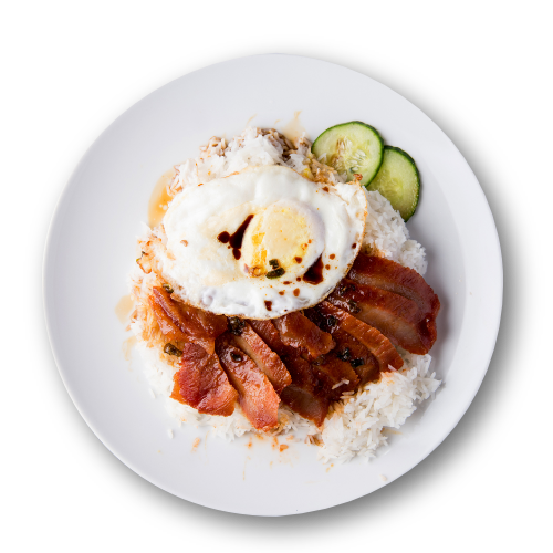 23. Honey BBQ Pork Collar & Egg on Rice