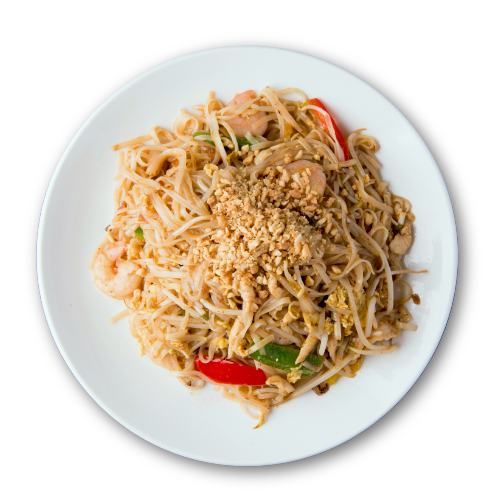 Y28. Pad Thai (w/ Shrimp, Chicken, Bean Sprout &*Roasted Peanuts)